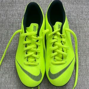 Lime green cleats